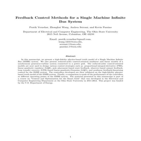 Feedback control methods_for_a_single_machine_infinite_bus_system