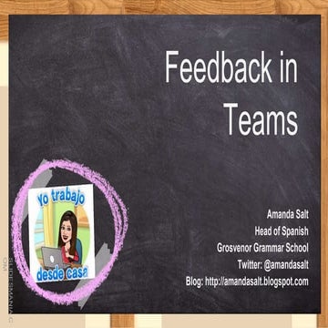 Feedback in Microsoft Teams
