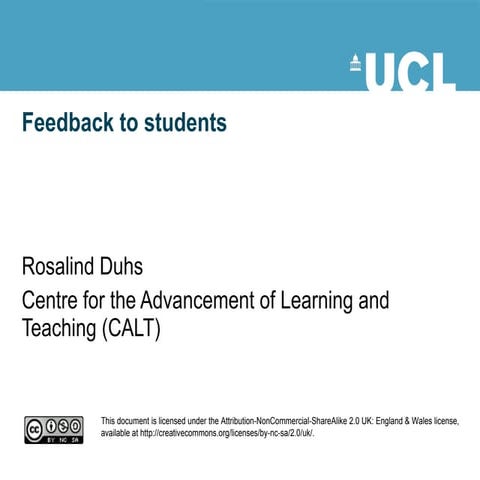 Feedback to Students