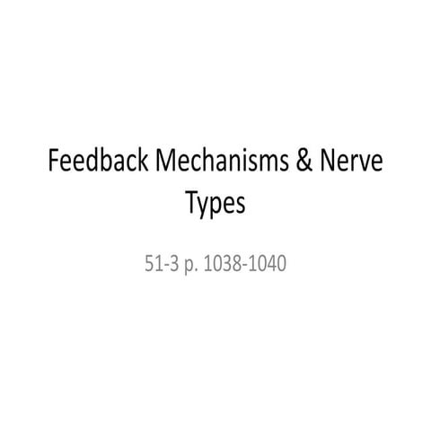 Feedback Mechanisms and types of neurons.pdf