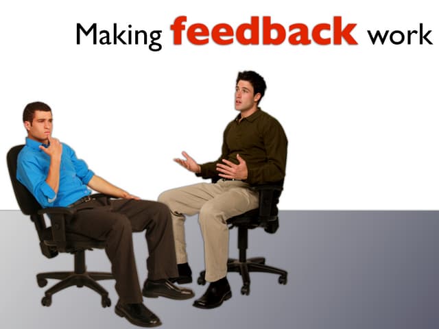 Feedback Presentation at ThoughtWorks University