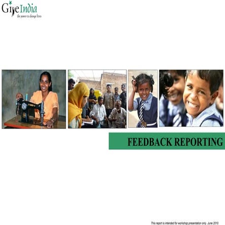 Feedback Presentation - NGO Workshops Jun 2010