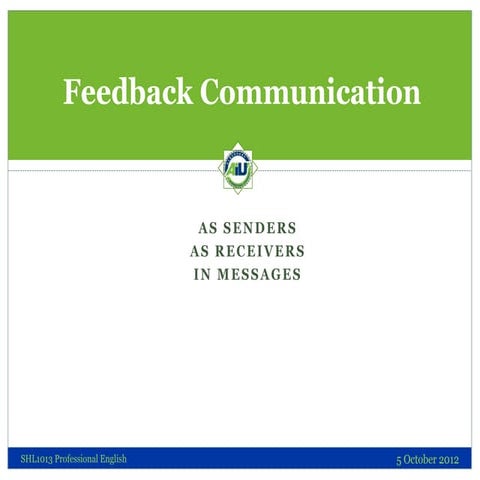 Feedback Skills