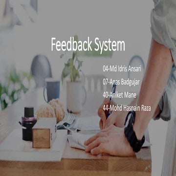 Feedback System in PHP (Mini Project).pptx