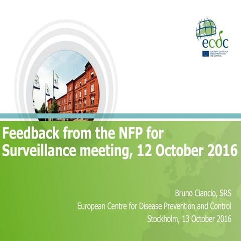 Feedback from the national focal points for surveillance