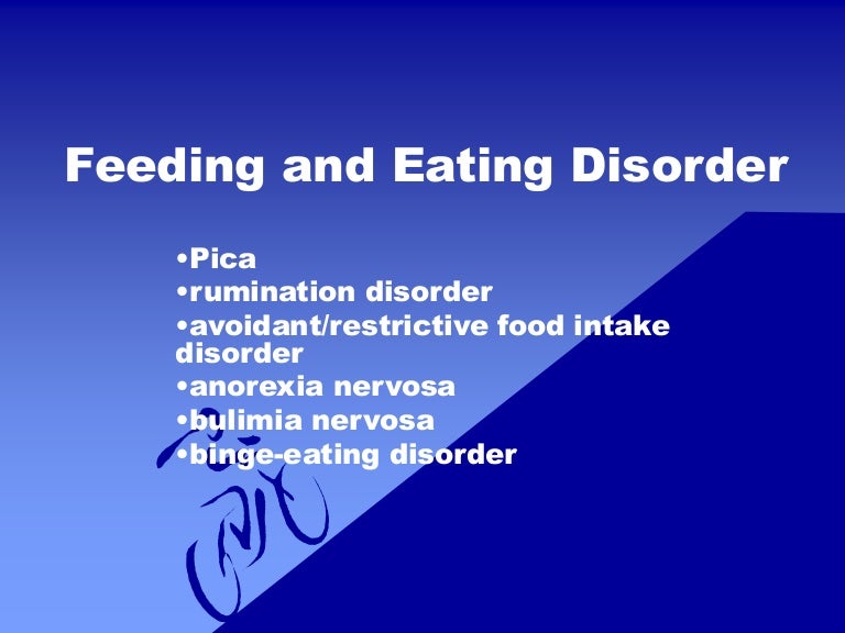 Feeding and eating disorder dsm V
