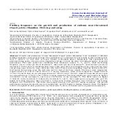 Feeding frequency on the growth and production of endemic near ...