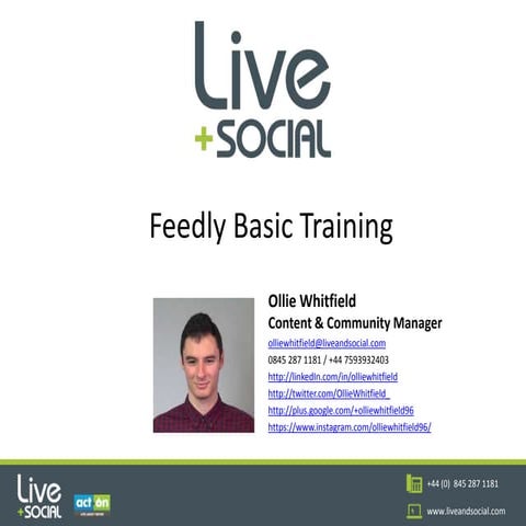 Feedly Basic Training - Ollie Whitfield