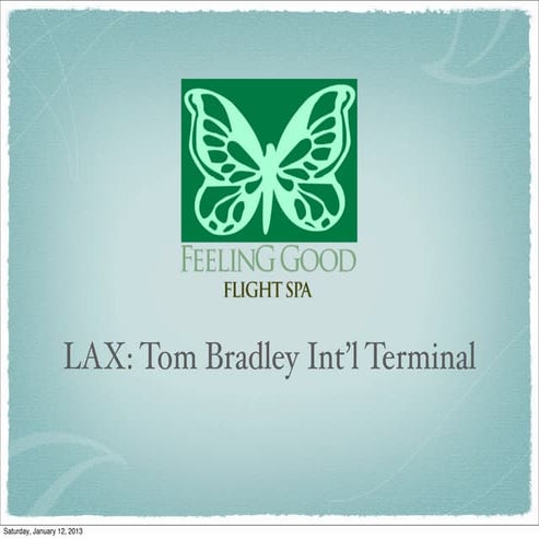 Feeling Good Flight Spa