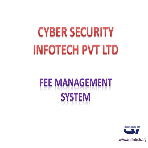 Fee management system