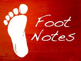 Foot Notes: Where My Feet Have Traveled