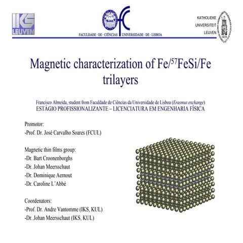 Presentation of Licentiate in Physics Engineering of Francisco Almeida ...