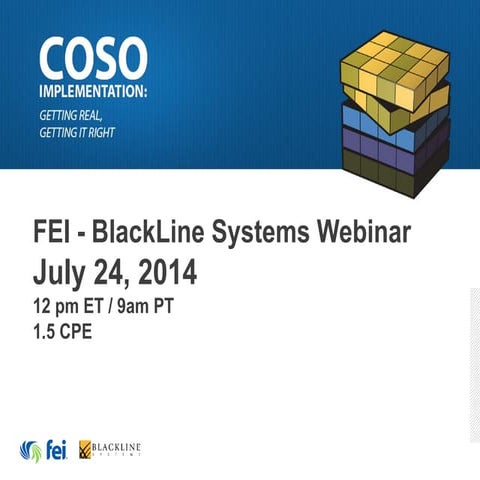 COSO Implementation: Getting Real, Getting It Right