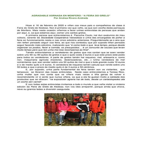 Feira do grelo 2020 andrea rivera.