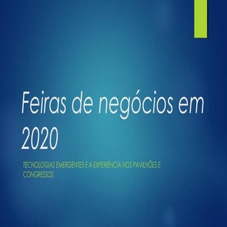Feiras de negocios em 2020