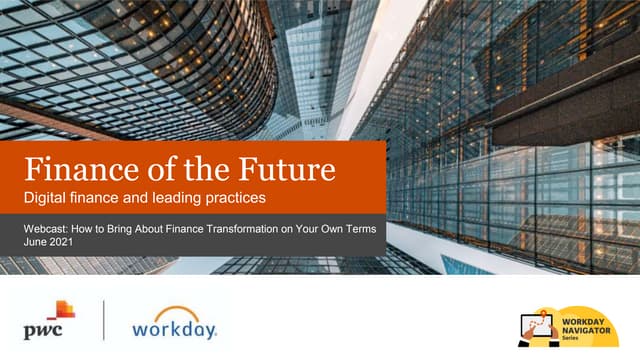 How to Bring About Finance Transformation on Your Own Terms