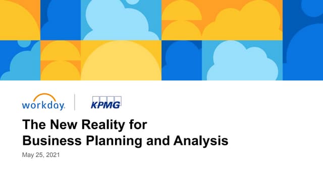 The New Reality for Business Planning and Analysis