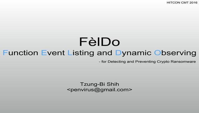 Feldo: Function Event Listing and Dynamic Observing for Detecting and Prevent...