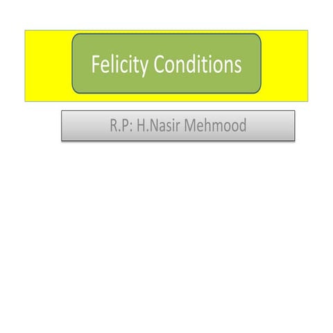Felicity Conditions pgc-1.pptx for bs learners | PPTX