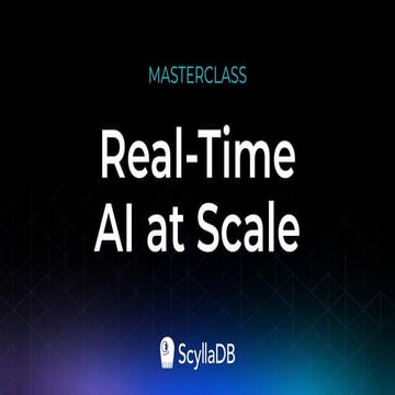 Real-Time AI Masterclass: Vector Search at Scale | PDF