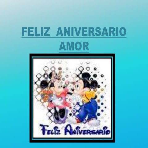 Feliz  aniversario  amor