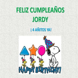 Feliz cumpleaños jordy