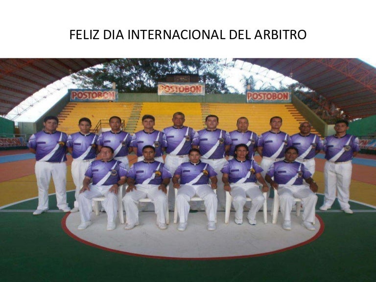 Feliz dia internacional del arbitro