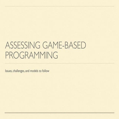 NISO Apr 29 Virtual Conference: Assessing Game-Based Library Initiatives Kyle...