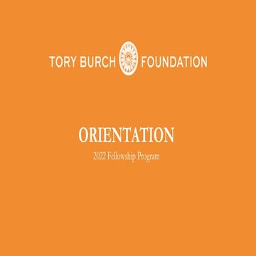 Orientation Presentation Format Samplev1 | PPTX