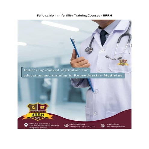 Fellowship in Infertility Training Courses - IIRRH