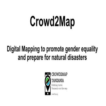 Digital Mapping to promote gender equality and prepare for natural disasters 