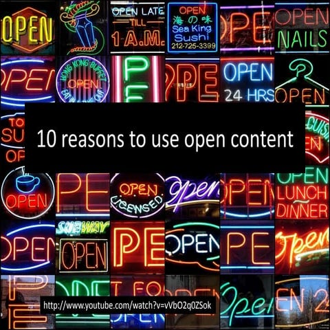 10 reasons to use open content (in teaching)