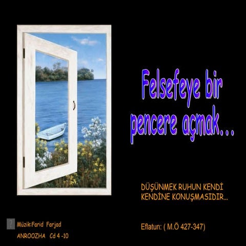 Felsefeye bir pencere açmak