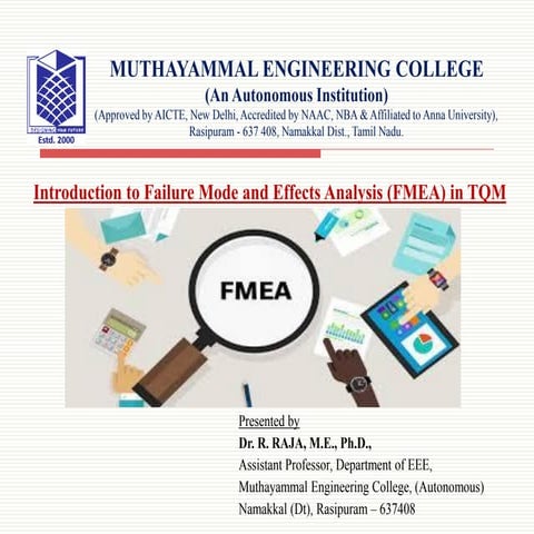 Introduction to Failure Mode and Effects Analysis (FMEA) in TQM