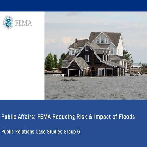 Fema Flood Insurance: Public Relations Case Study | PPT