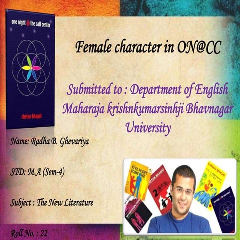 Female character in the novel on@cc