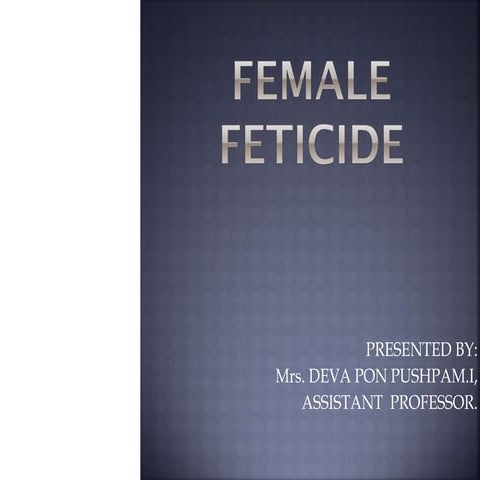 Female feticide