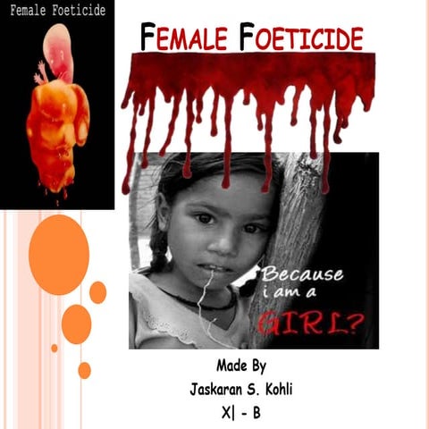 Female Foeticide in India