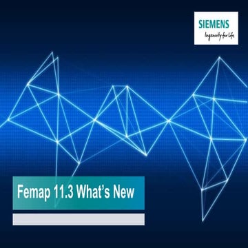 Femap 11.3 Whats New Presentation