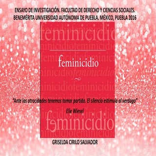 ENSAYO DE INVESTIGACIÓN FEMINICIDIO 