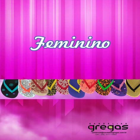 Chinelos Gregas  - Adulto Feminino