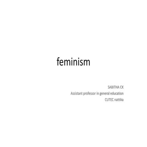 Feminism