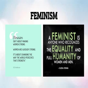 Feminism (Welford and Boussin)