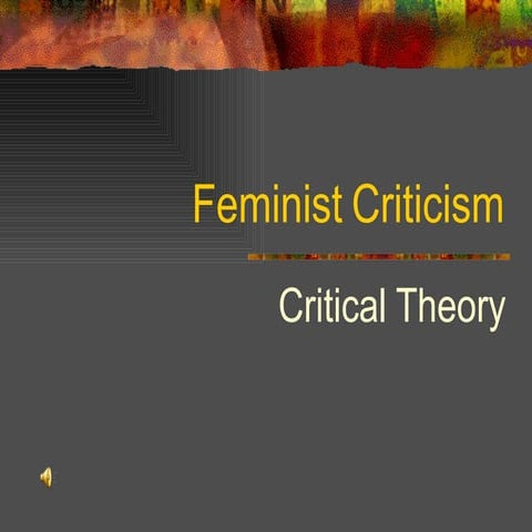 Feminist Criticism