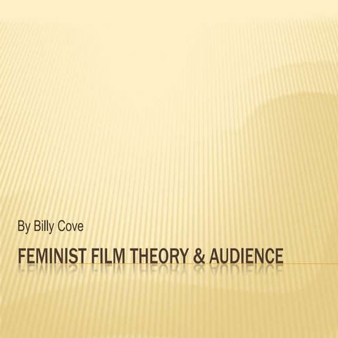 Feminist film theory & audience