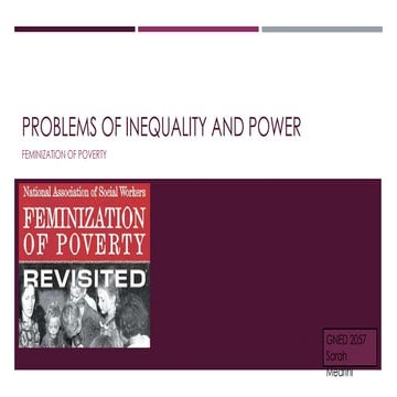 Feminization of poverty