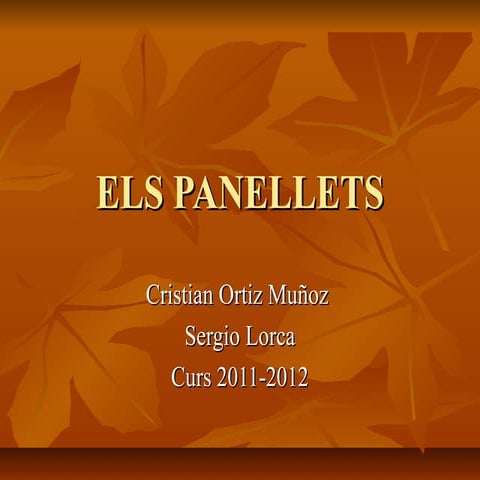 Taller de panellets (1) | PPT