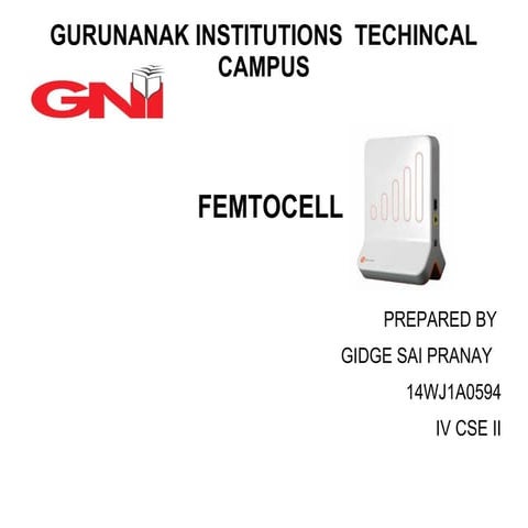 Seminar for Femtocell