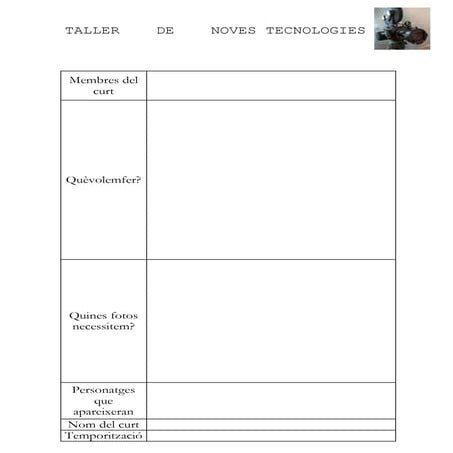 Fem un minicurt amb fotos "STOP MOTION"