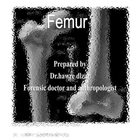Femur (Gross Anatomy) | PPTX